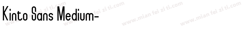 Kinto Sans Medium字体转换